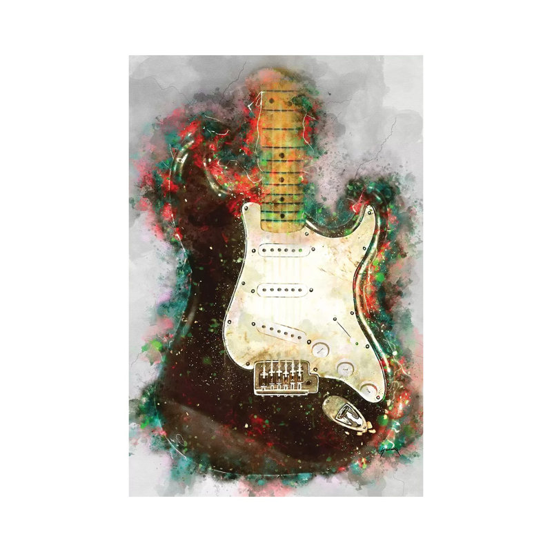 Eric Clapton's Blackie Electric Guitar - Print on Canvas, Wrapped Canvas, 66.04 cm H x 45.72 cm W x 1.91 cm D