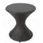 Table d'appoint d'extérieur en osier brun de 16 pouces Hourgla
