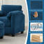 Fauteuil d'appoint 34,6 po avec repose-pieds-1269808612