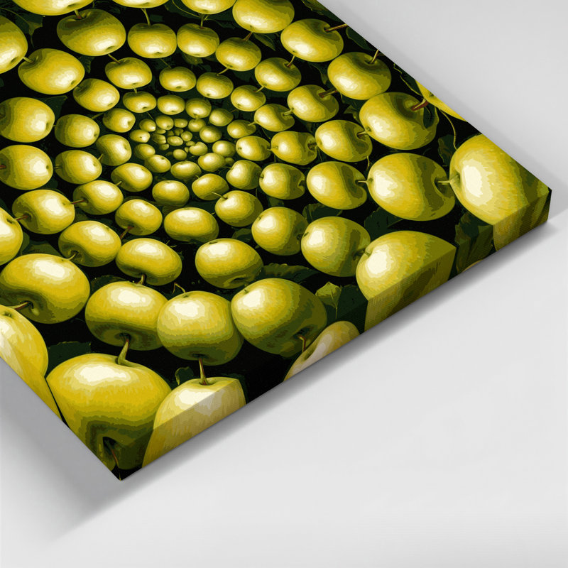 «Fruit Apple Granny Smith», art mural sur toile, H 11 po x l 14 po