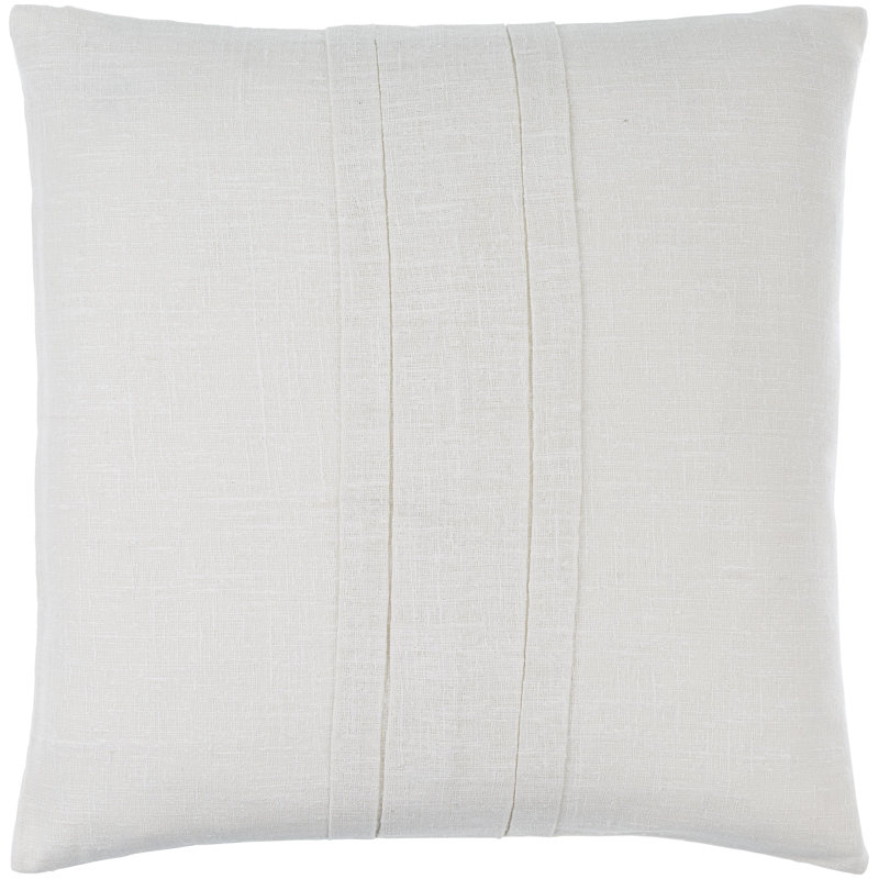 Housse de coussin en coton, 18 po x 18 po, Housse de coussin seulement - sans coussin, Argent clair