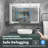 Amreece 48'' W Frameless LED Medicine Cabinet with Mirror and 6 Adjustable Shelves-1351099047