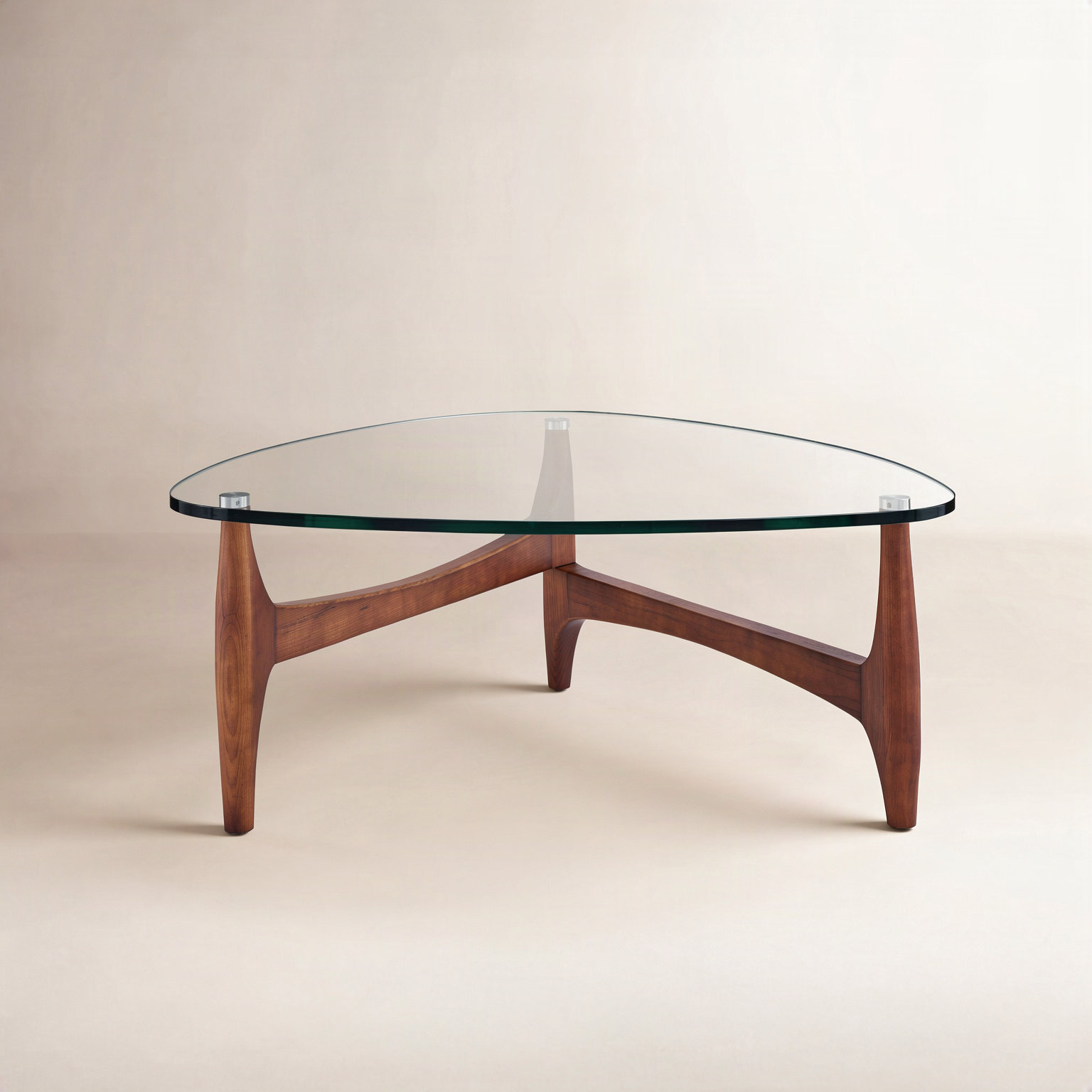 Etna Coffee Table, Walnut, 15.5" H x 35.44" L x 35.44" W