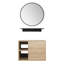 Ensemble de meuble-lavabo mural simple 24 po avec miroir Beyo