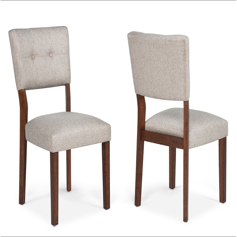 Ensemble de chaises en bois massif de style Mid-Century 2 pièces