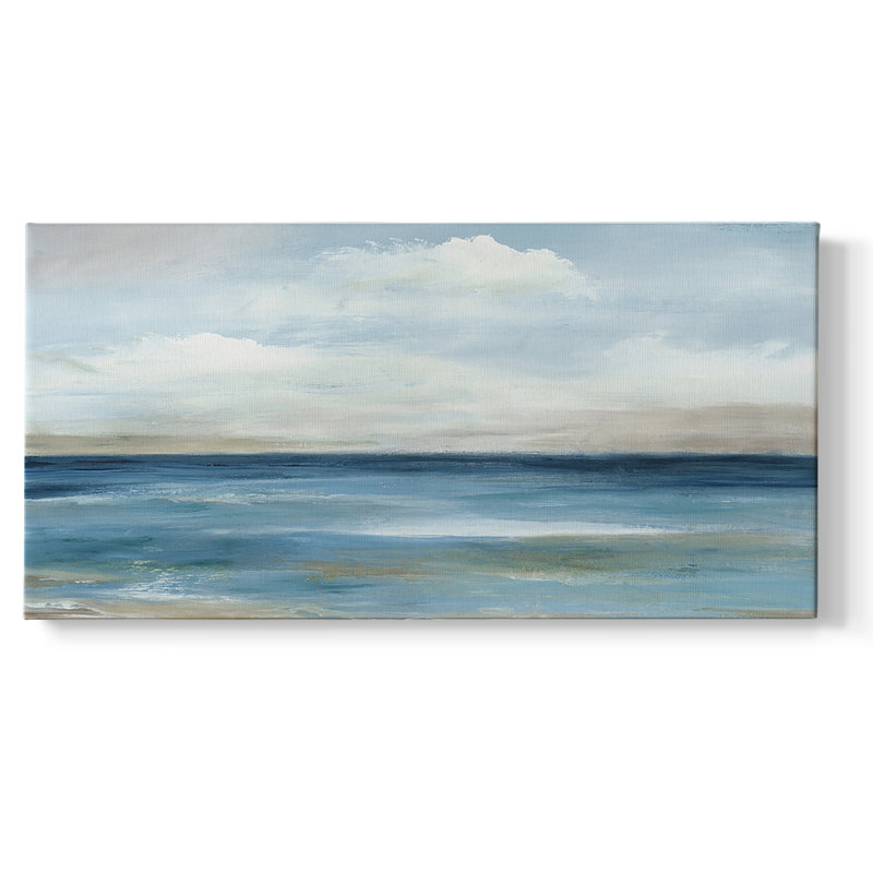 Serene Coast- Gallery Wrapped Canvas -Ready to Hang, 16'' H x 32'' W
