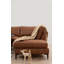 Élégant canapé d'angle, couleur chameau, 61,0 x 123,6 x 78,7 pouces | Structure en bois de hêtre et en carton, tissu 100% polyester | Coussins en mousse gris doux et en mousse de silicone | Coussins fixes, nettoyage à sec, conception moderne-90667766-90667769