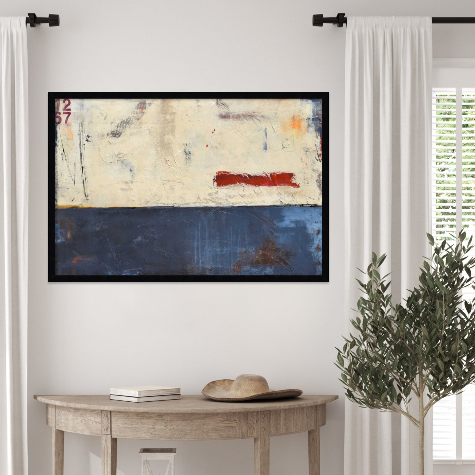 Label 1267 Print by Erin Ashley, Black, 23" H x 33" W
