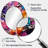 Pink and Purple abstract chained fusion - Pink Modern Oval Wall Mirror-1008077530