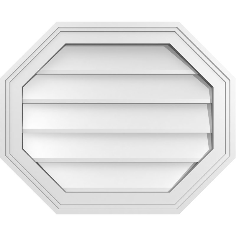 Évent horizontal gondole allongé en surface octogonal Signature, H 18 po x l 22 po x P 1,5 po