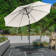 Kelton Patio Umbrella with Auto Tilt - 10' Easy Crank Outdoor Umbrella with Vented Canopy for Deck, Balcony, Porch, Backyard, or Pool by Pure Garden