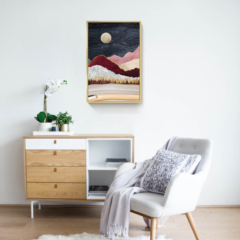Nature, impression d'art mural, Or, H 24 po x l 16 po x P 1,6 po