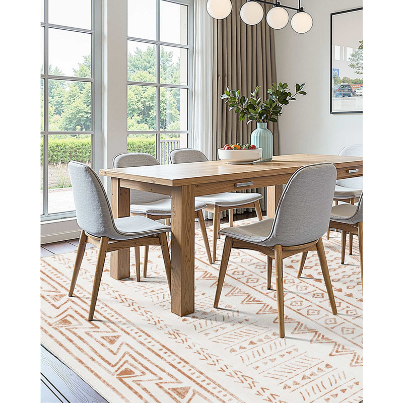 Area Rug, 5 X 7 Ft Large Washable Rug, Non-Slip And Tear-Resistant Soft Carpet, Pet & Child Friendly Modern Area Rugs, Indoor Mat For Bedroom, Office, Living Room, Kids Room, Entryway, Beige