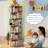 360° Rotating Bookshelf, 6 Tiers Corner Shelf, Rotating Bookcase For Bedroom, Living Room-876508545