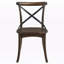 Chaise d'appoint en chêne foncé et noir Ethereal (ensemble de 2)