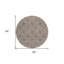 Tapis rond beige 8 po