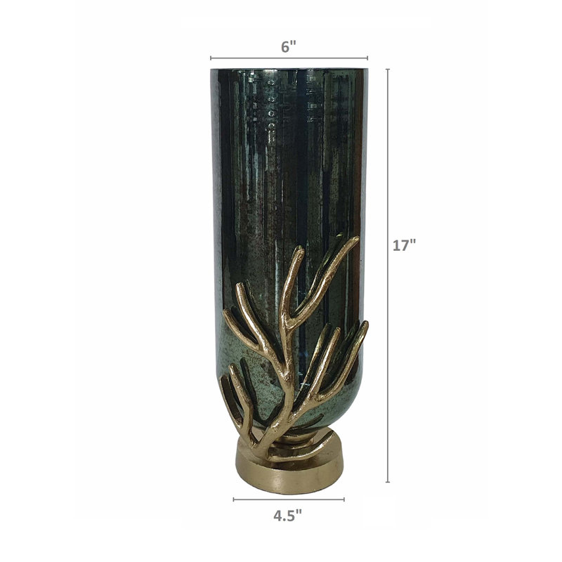 Vase de table Mcleay, H 17 po x l 7,2 po x P 6 po