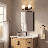 Trimidus 3-Light Bathroom Vanity Light In Matte Black With Warm Brass Accents-342849909-342849907