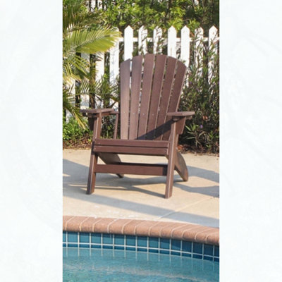 Chaise Adirondack robuste en polyéthylène et en polyéthylène haute densité