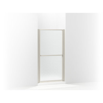 Finesse 65.5 in. H Pivot Frameless Shower Door with Patterned Glass