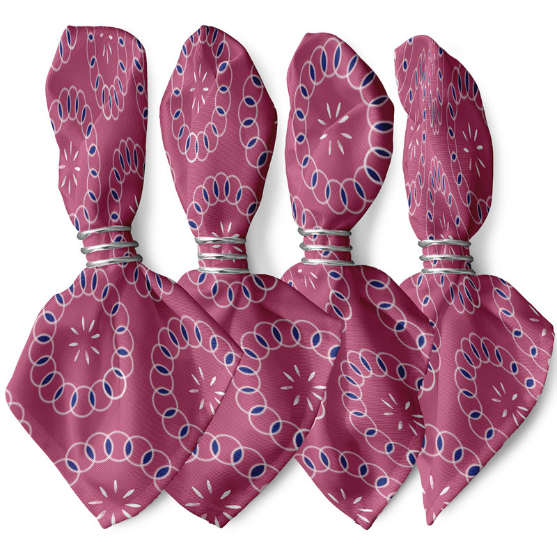Cesaria Happiness Is Floral Napkins, Pink