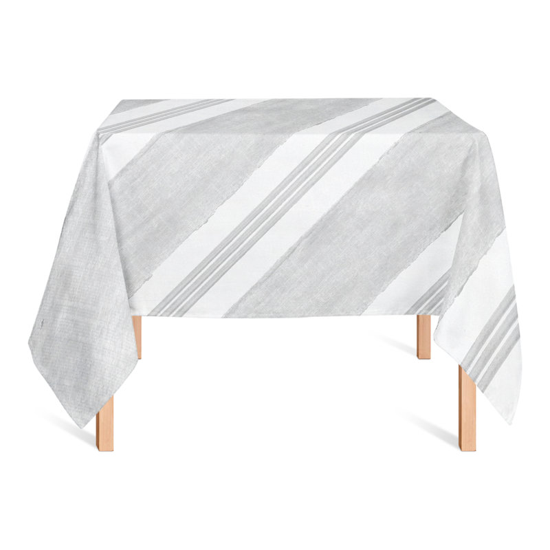 Nappe à rayures grises