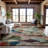 Premium Machine Washable Dahl AMF1075 Abstract Rug-961500037