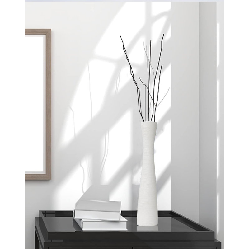 Tall White Vase