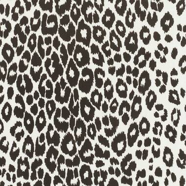 Schumacher Iconic Leopard 13.5' x 27 Wallpaper Roll Color: Ink