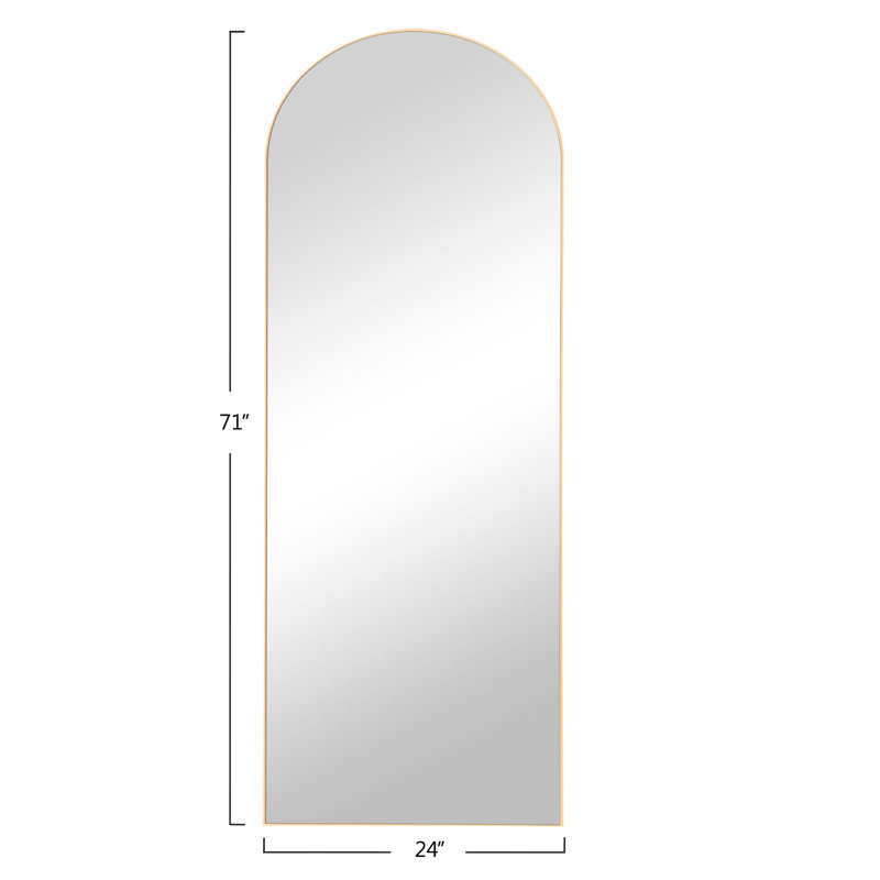 Miroir pleine grandeur Alfredo, Or