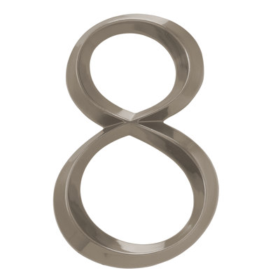 6 in. Surface Mount House Number