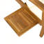 Chaise longue en bois d'acacia avec coussin de 2 pouces et dossier réglable à 4 positions
