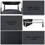 Chaise avec accoudoirs en cuir synthétique noir Gavan (ensemble de 2)