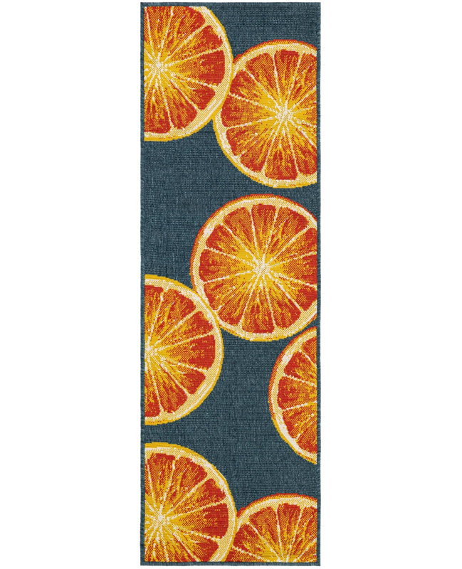  Outdoor Modern Rug, Runner 2' x 6'1"