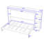 Wooden Murphy Bed with Bookshelf-1978213314-1978213315