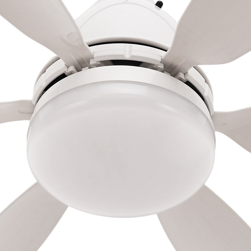 Ventilateur de plafond encastré 20 pouces avec lumière DEL - 6 pales, 3 vitesses, à intensité variable et télécommande