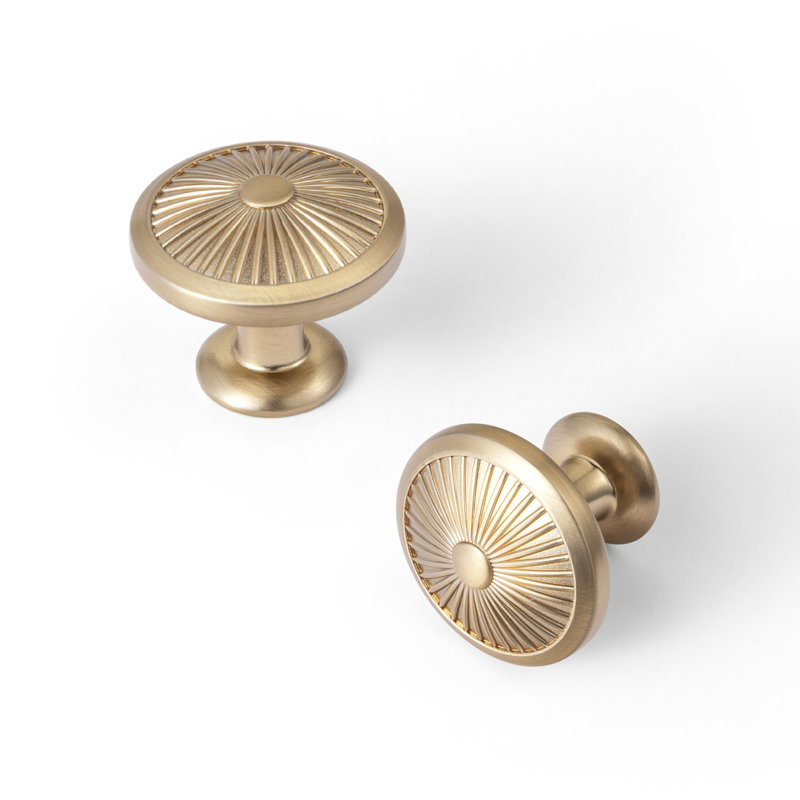 Poignée champignon 1,3 po de diamètre, Bronze champagne