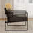 24.6" Wide Minimalist Soft Cushioned Back Upholstered Sled Base Arm Accent Chair (Set of 10)-108052968