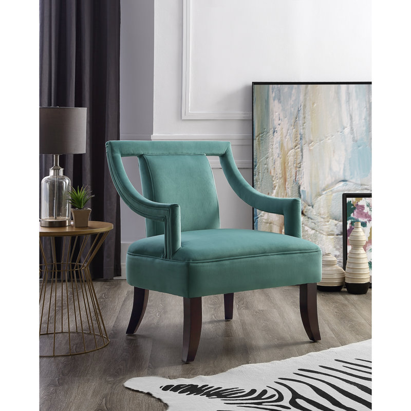 Fauteuil d'appoint Teri, Bleu sarcelle