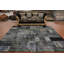 Tapis à motif géométrique patiné 8 x 10