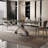 Modern Rectangular Microlite Stone Dining Table-104469933