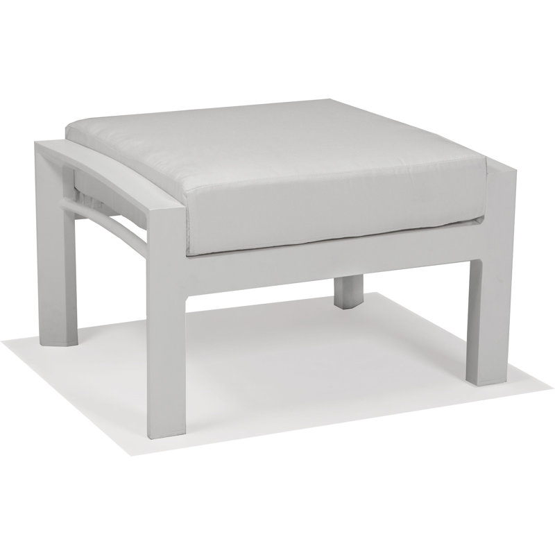 Repose-pieds d'extérieur en aluminium Whitlock avec coussin Sunbrella®