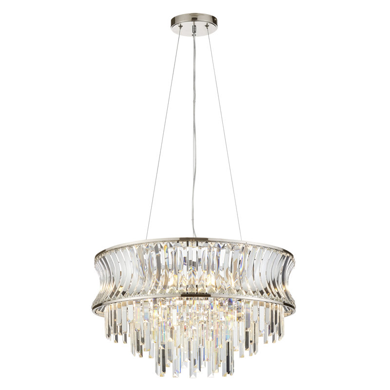 Annalysa 9 - Light Unique/Statement Chandelier, Bright Nickel