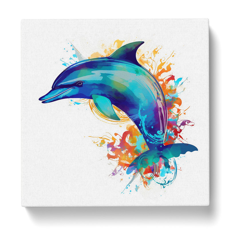 Dolphin Graphic Art - Print
