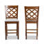 Upholstered Counter Stool with Solid Wood Frame-112312987