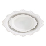 Berry & Thread 2-Piece Oval Baker Whitewash Set