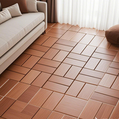 44-Pack 12"X12" Interlocking Waterproof Deck Tiles For Indoor And Outdoor Use – Ideal For Patio, Poolside, Balcony, And Backyard