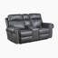Causeuse inclinable manuelle en similicuir 74,5 po Tyberius-62648866