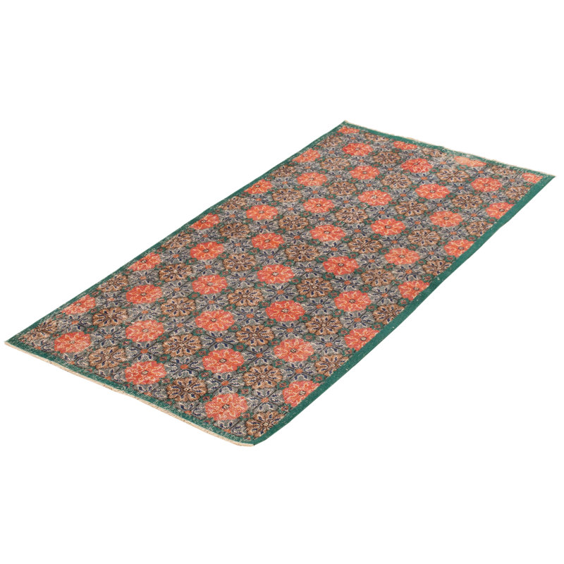 Tapis unique en laine noué à la main nouvel âge 3 pi 5 po x 6 pi 7 po Leoine