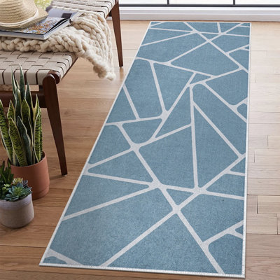 Tapis de couloir antidérapant et lavable - Tapis de lessive 20 x 59 pouces 70% coton
